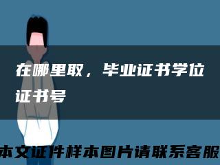 在哪里取，毕业证书学位证书号缩略图