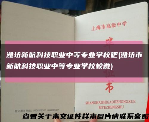 潍坊新航科技职业中等专业学校吧(潍坊市新航科技职业中等专业学校校徽)缩略图