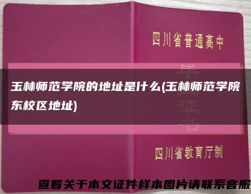 玉林师范学院的地址是什么(玉林师范学院东校区地址)缩略图