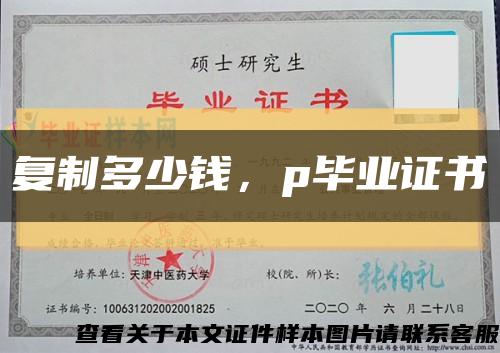 复制多少钱，p毕业证书缩略图