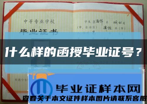 什么样的函授毕业证号？缩略图