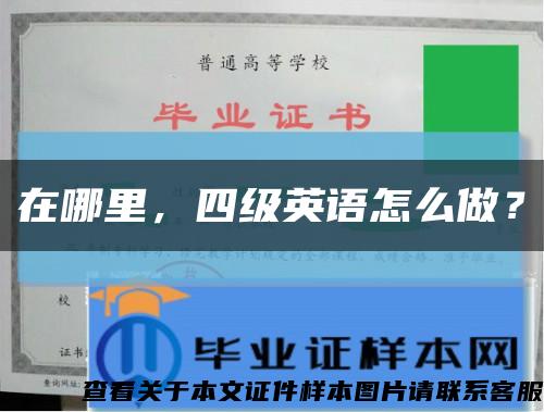 在哪里，四级英语怎么做？缩略图