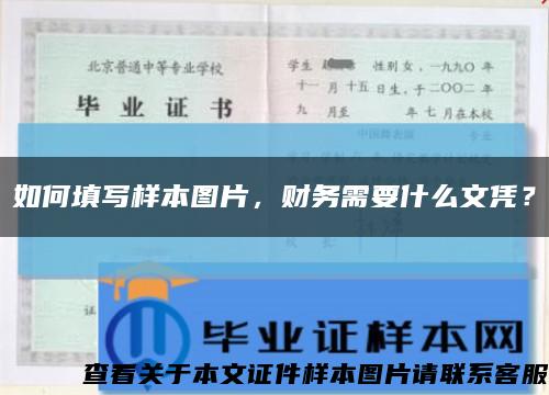 如何填写样本图片，财务需要什么文凭？缩略图