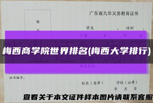 梅西商学院世界排名(梅西大学排行)缩略图