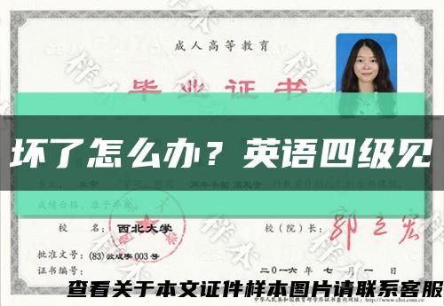 坏了怎么办？英语四级见缩略图