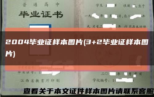 2004毕业证样本图片(3+2毕业证样本图片)缩略图