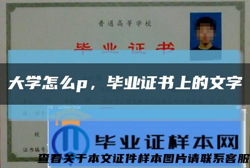 大学怎么p，毕业证书上的文字缩略图