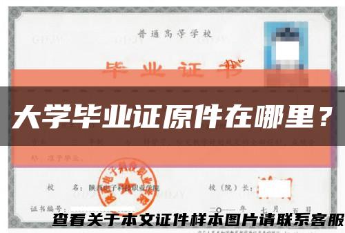 大学毕业证原件在哪里？缩略图