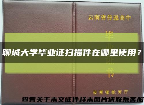 聊城大学毕业证扫描件在哪里使用？缩略图