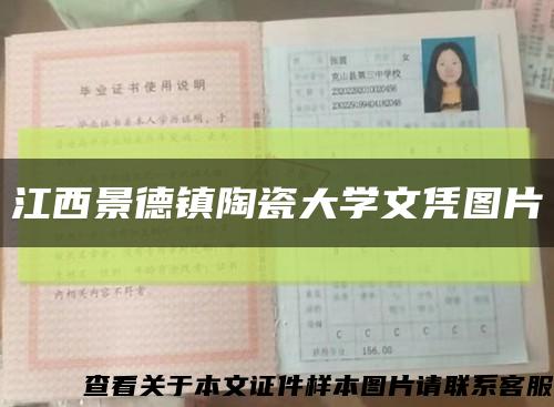 江西景德镇陶瓷大学文凭图片缩略图