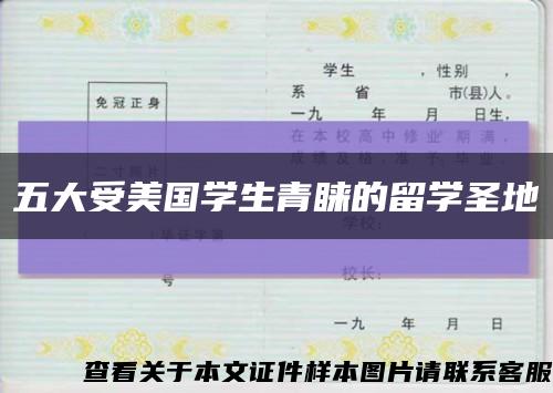 五大受美国学生青睐的留学圣地缩略图