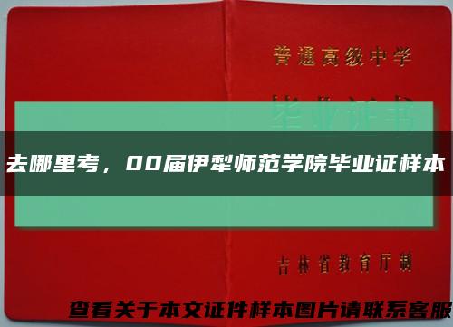 去哪里考，00届伊犁师范学院毕业证样本缩略图