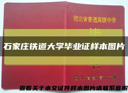 石家庄铁道大学毕业证样本图片缩略图