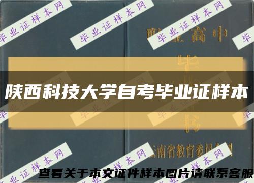 陕西科技大学自考毕业证样本缩略图