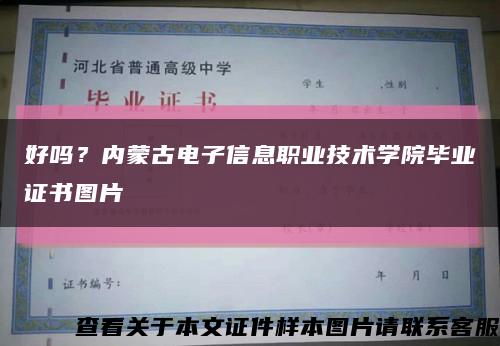 好吗？内蒙古电子信息职业技术学院毕业证书图片缩略图