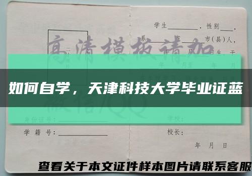 如何自学，天津科技大学毕业证蓝缩略图