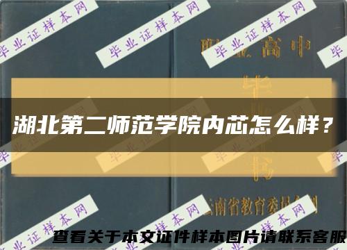 湖北第二师范学院内芯怎么样？缩略图