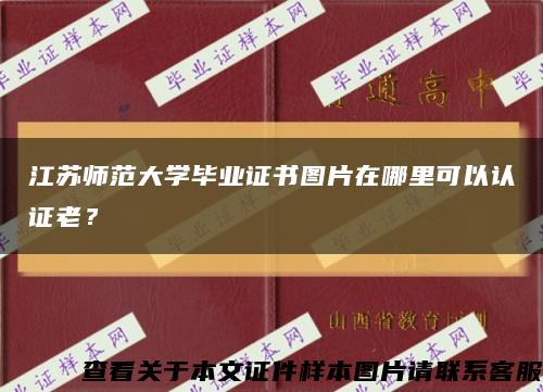 江苏师范大学毕业证书图片在哪里可以认证老？缩略图