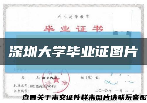 深圳大学毕业证图片缩略图