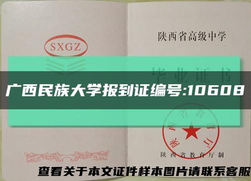 广西民族大学报到证编号:10608缩略图