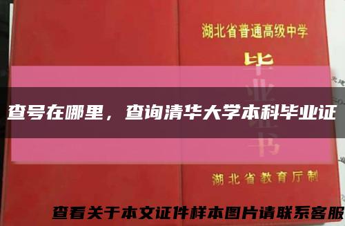 查号在哪里，查询清华大学本科毕业证缩略图