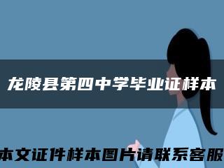 龙陵县第四中学毕业证样本缩略图