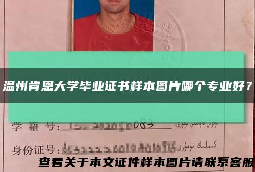 温州肯恩大学毕业证书样本图片哪个专业好？缩略图