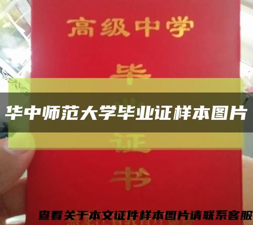 华中师范大学毕业证样本图片缩略图