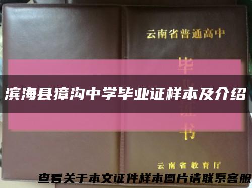 滨海县獐沟中学毕业证样本及介绍缩略图