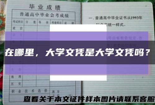 在哪里，大学文凭是大学文凭吗？缩略图