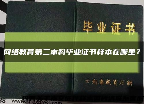 网络教育第二本科毕业证书样本在哪里？缩略图