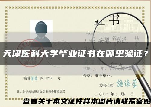 天津医科大学毕业证书在哪里验证？缩略图