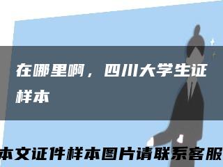 在哪里啊，四川大学生证样本缩略图