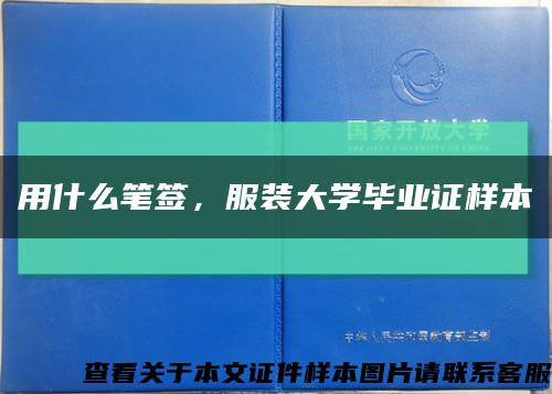 用什么笔签，服装大学毕业证样本缩略图