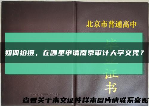 如何拍摄，在哪里申请南京审计大学文凭？缩略图