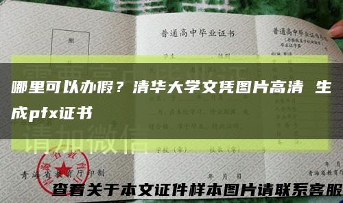 哪里可以办假？清华大学文凭图片高清 生成pfx证书缩略图