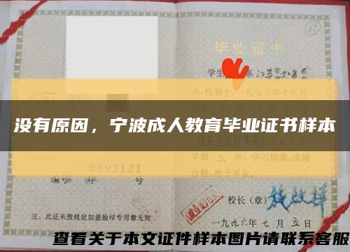 没有原因，宁波成人教育毕业证书样本缩略图