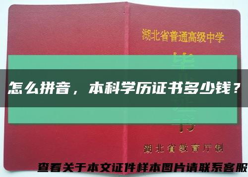 怎么拼音，本科学历证书多少钱？缩略图