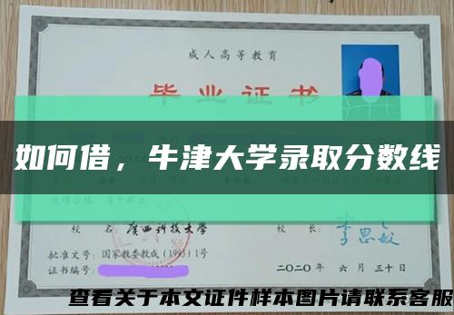 如何借，牛津大学录取分数线缩略图