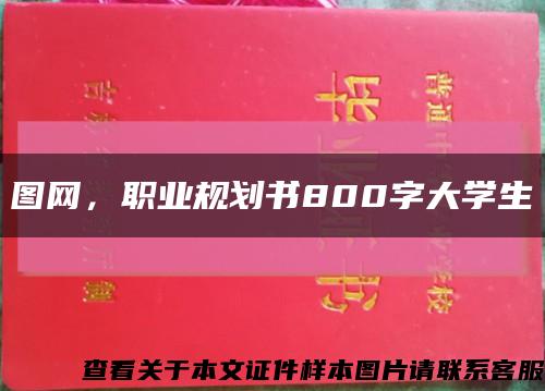 图网，职业规划书800字大学生缩略图