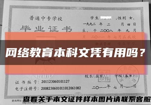 网络教育本科文凭有用吗？缩略图