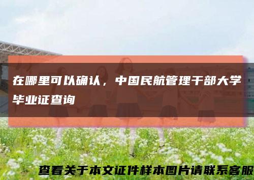 在哪里可以确认，中国民航管理干部大学毕业证查询缩略图