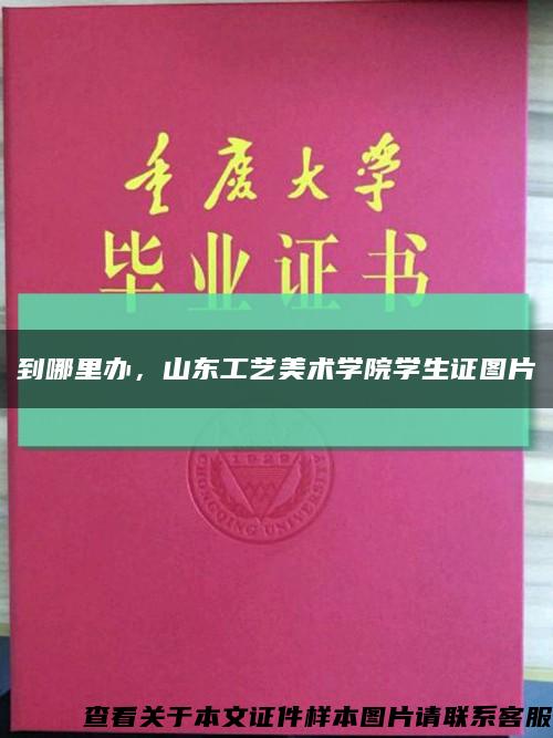 到哪里办，山东工艺美术学院学生证图片缩略图