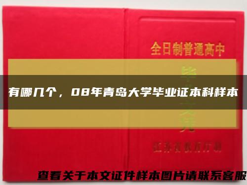 有哪几个，08年青岛大学毕业证本科样本缩略图