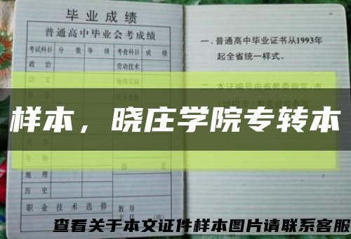 样本，晓庄学院专转本缩略图