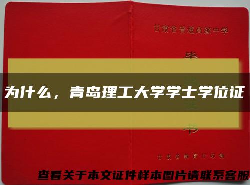 为什么，青岛理工大学学士学位证缩略图