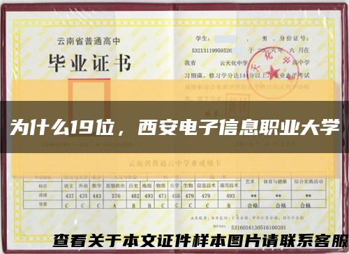 为什么19位，西安电子信息职业大学缩略图