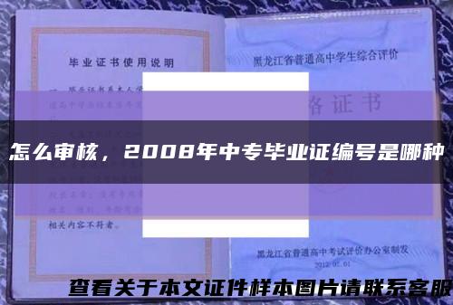 怎么审核，2008年中专毕业证编号是哪种缩略图