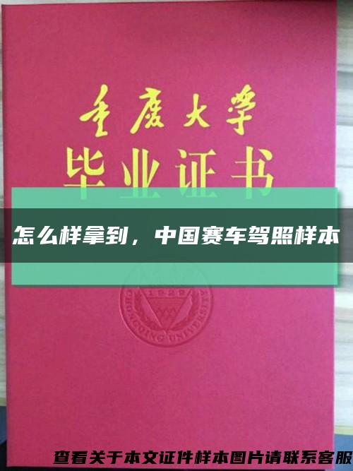 怎么样拿到，中国赛车驾照样本缩略图