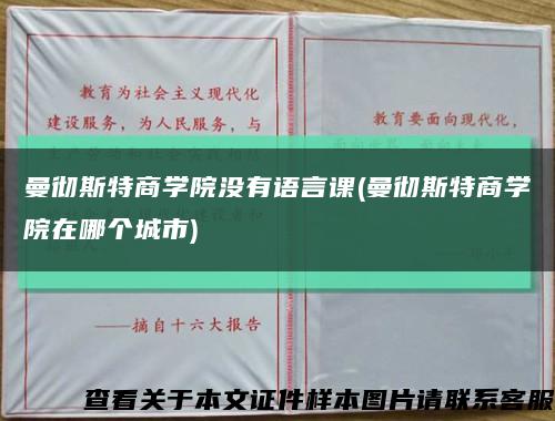 曼彻斯特商学院没有语言课(曼彻斯特商学院在哪个城市)缩略图